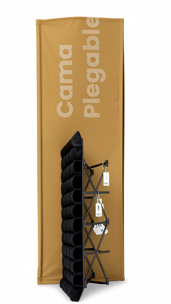 CAMA PLEGABLE NEGRA