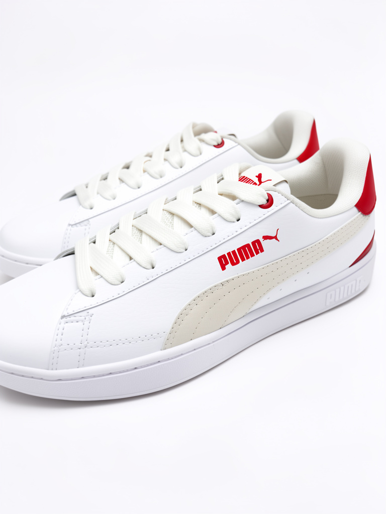 PUMA BLANCO/ROJO/CREMA #6