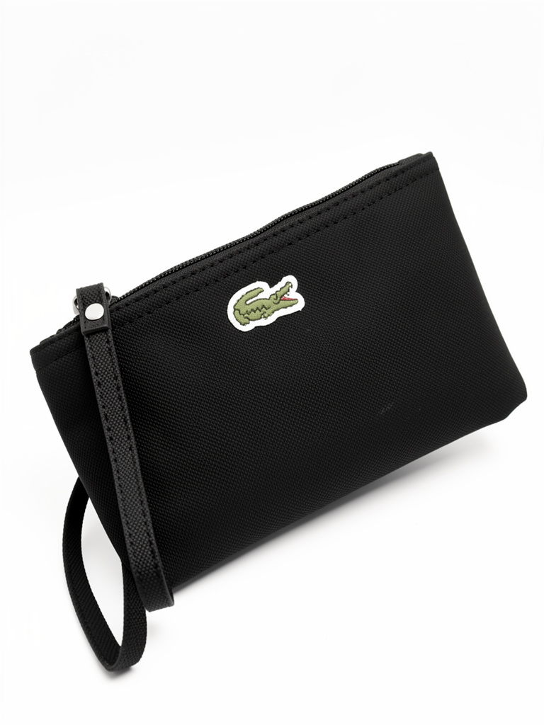 CARTERA/MUÑEQUERA LACOSTE NEGRA