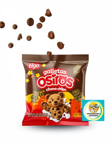 Galletas Tigo Ositos choco chips