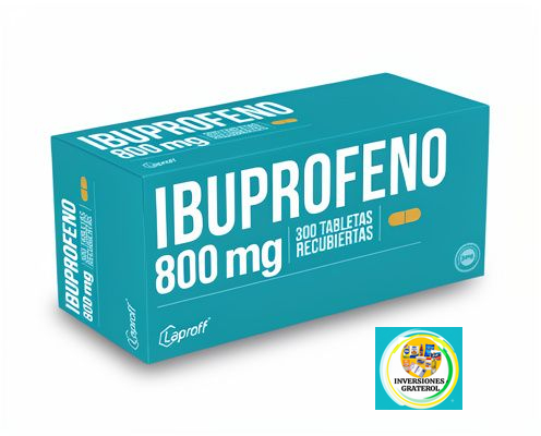 Pastillas Ibuprofeno 800 mg detallada