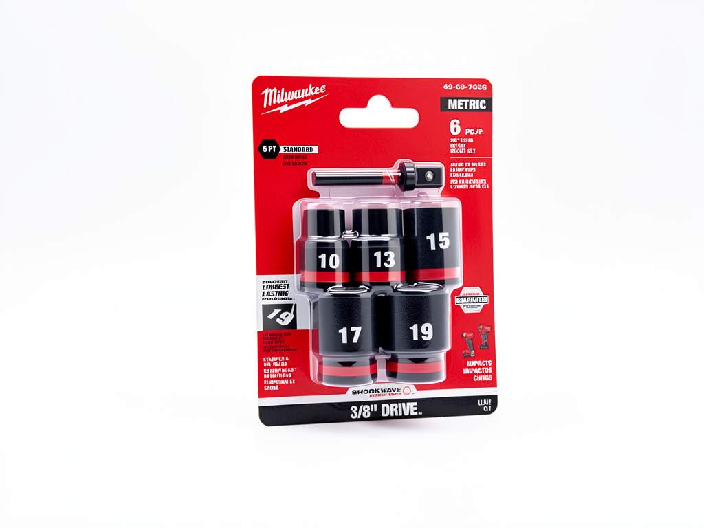6pc 3/8 drive impact socket set