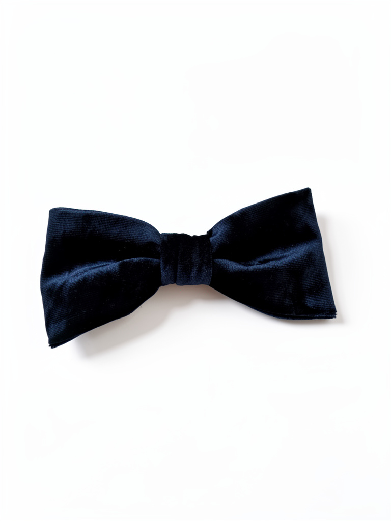 Mini lazo terciopelo azul marino