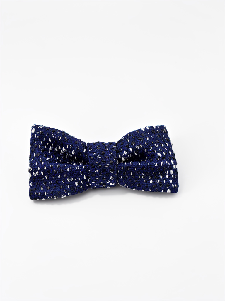 Mini lazo tweed azul rey von tonos blancos