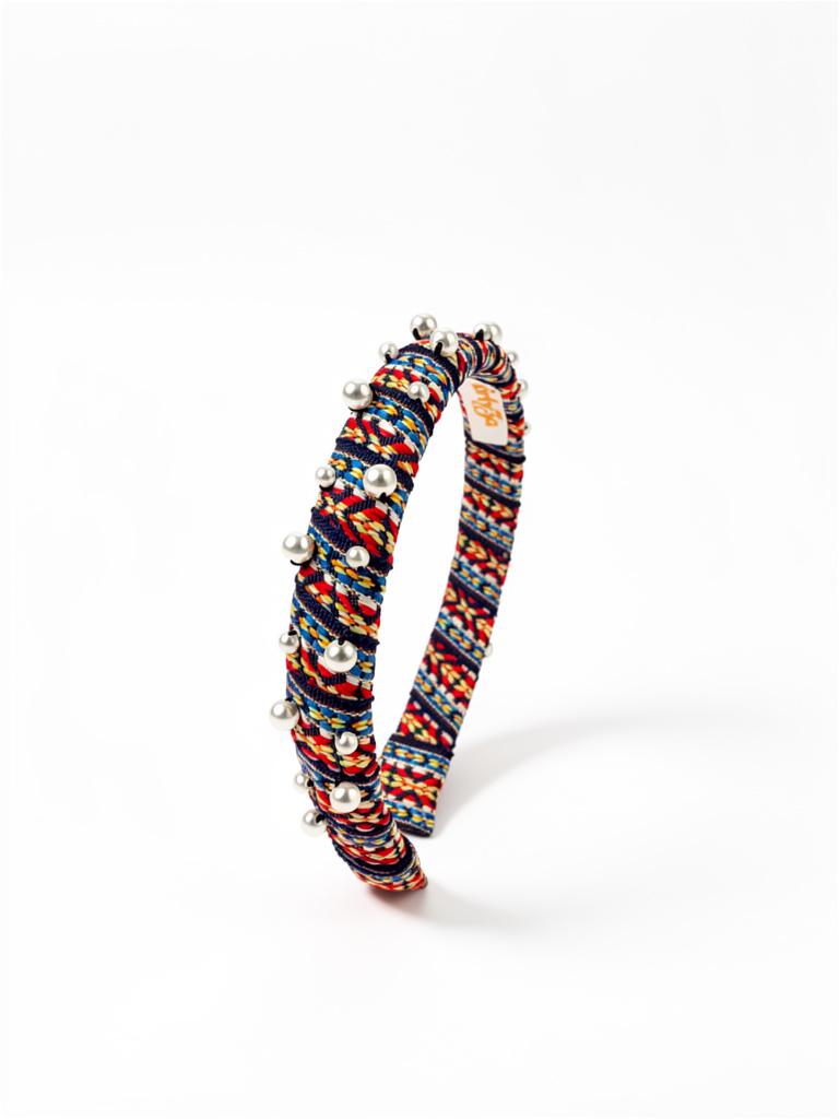 Diadema estilo boho con perlas