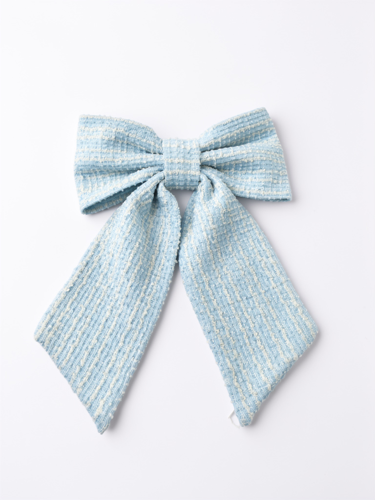 Lazo tweed azul celeste