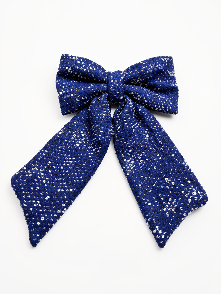 Lazo tweed azul rey