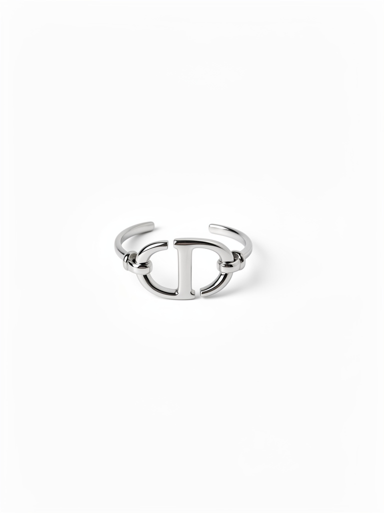 Brazalete plateado ajustable