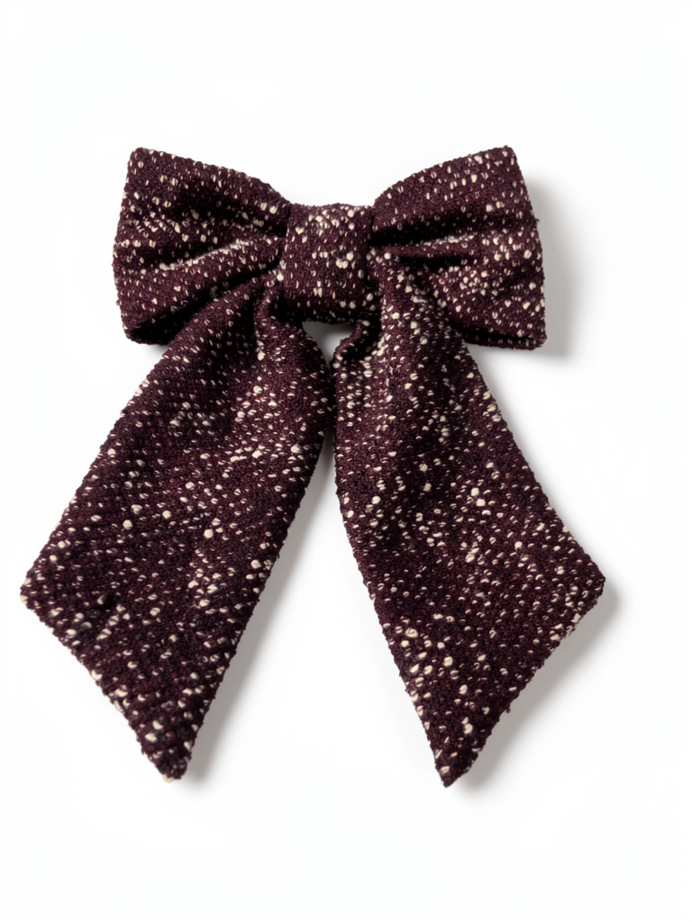 Lazo tweed color burdeos