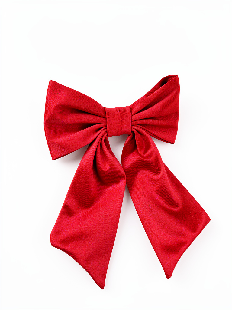 Lazo rojo tipo satin