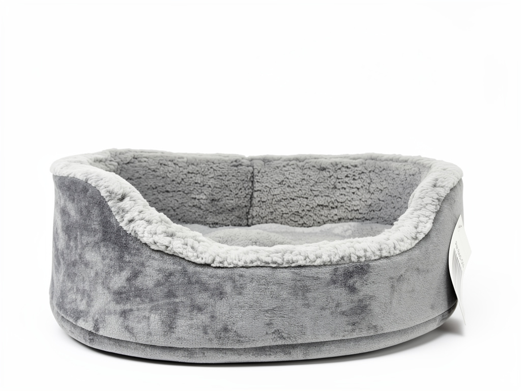 Cama gris para mascota