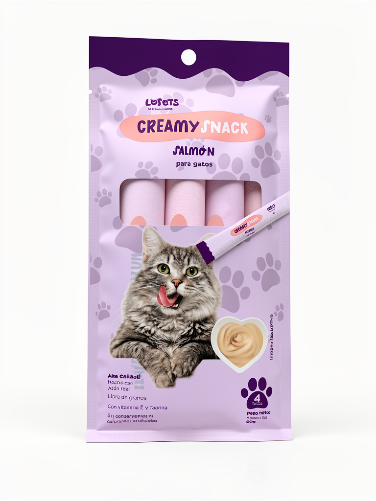 Crema para gato salmón