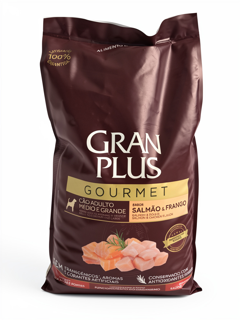 Gran Plus GourmetAdulto Médio Grande salmón y pollo