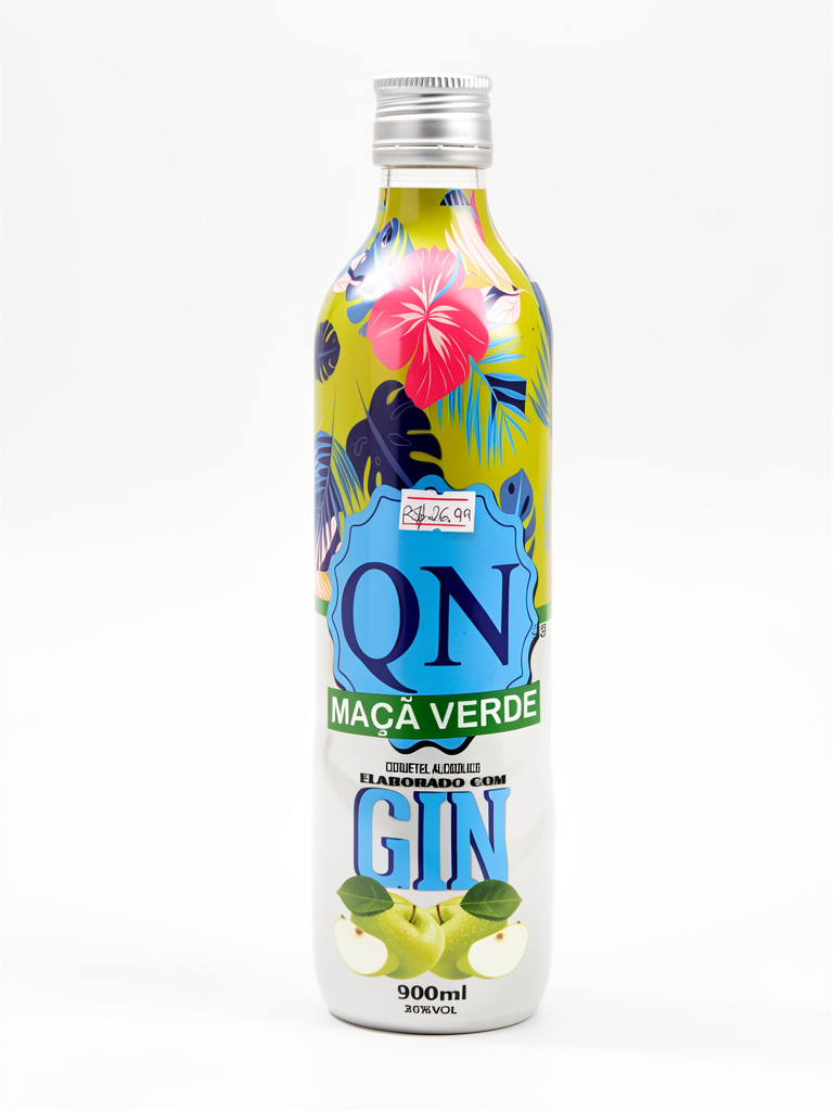 Gin QN Maçã verde 900ml