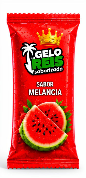 Gelo saborizado sabor melancia
