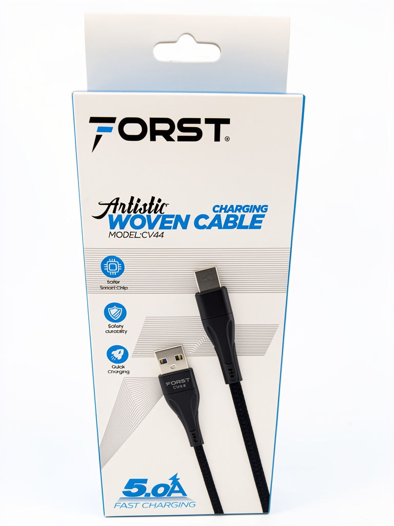 FORST cable carga rapida negro