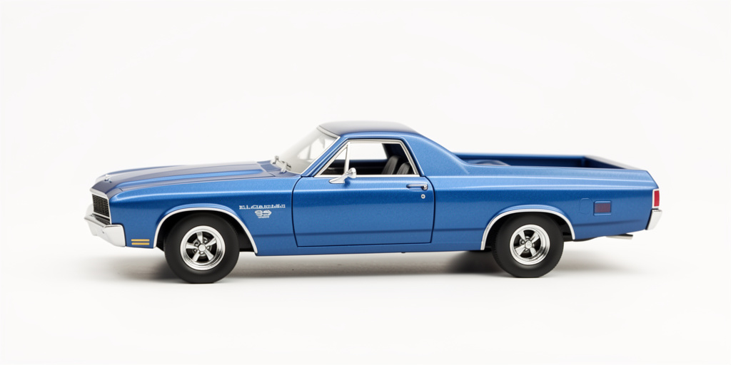 Diecast 1:24 Motormax Chevrolet El Camino Ss 1970 Azul