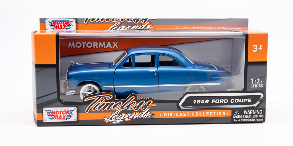 Ford Coupé 1949 Escala 1:24 Motormax Azul