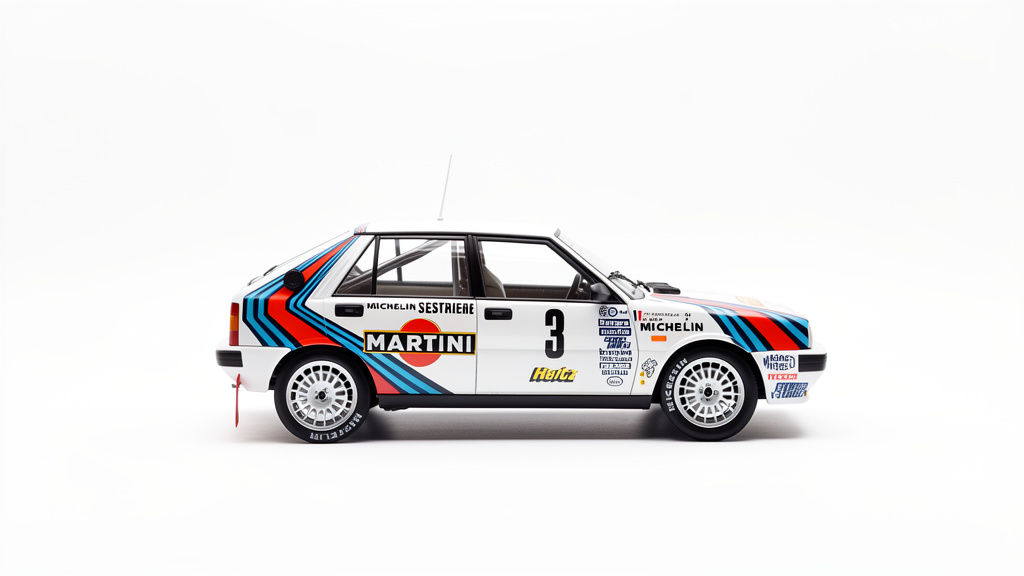 Auto Rally 1:24. N 39 Lancia Delta Hf. 4wd 1988