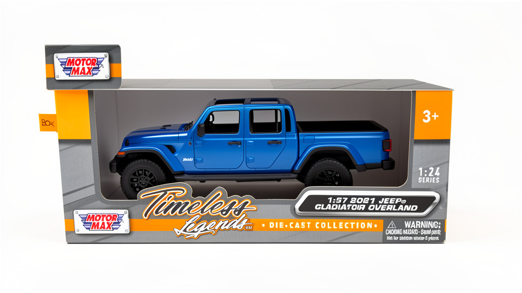 Jeep Gladiator Overland 2021 Escala

1:27 Motormax Azul