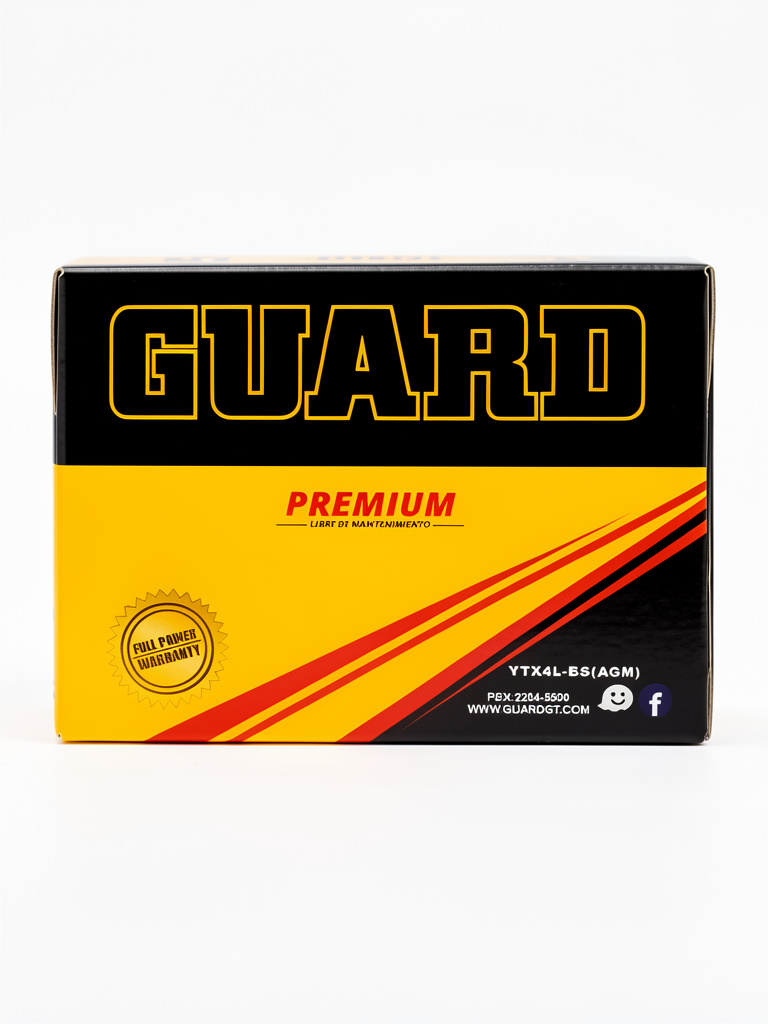 GUARD bateria AGM negra/amarilla