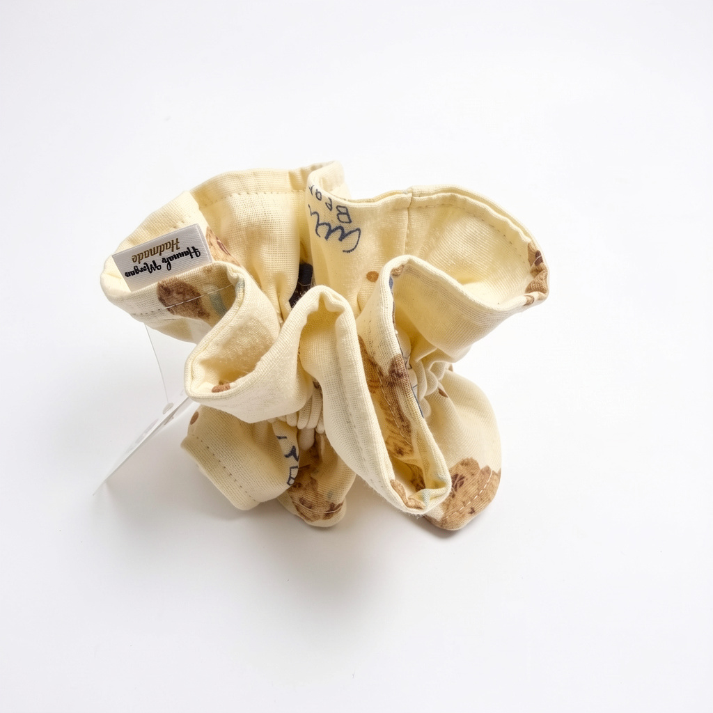 Teddy Bear - Dooble Ruffle Scrunchie