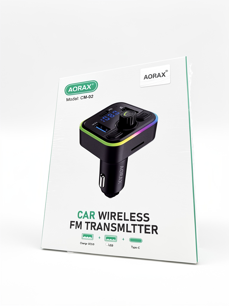 CARGADOR CARRO FM AORAX CM02