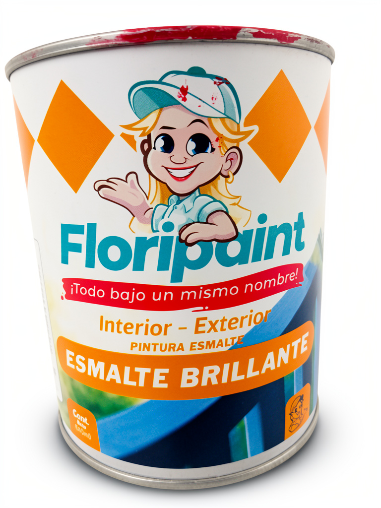 Rojo Vivo 1/4 Esmalte Brillante Floripaint