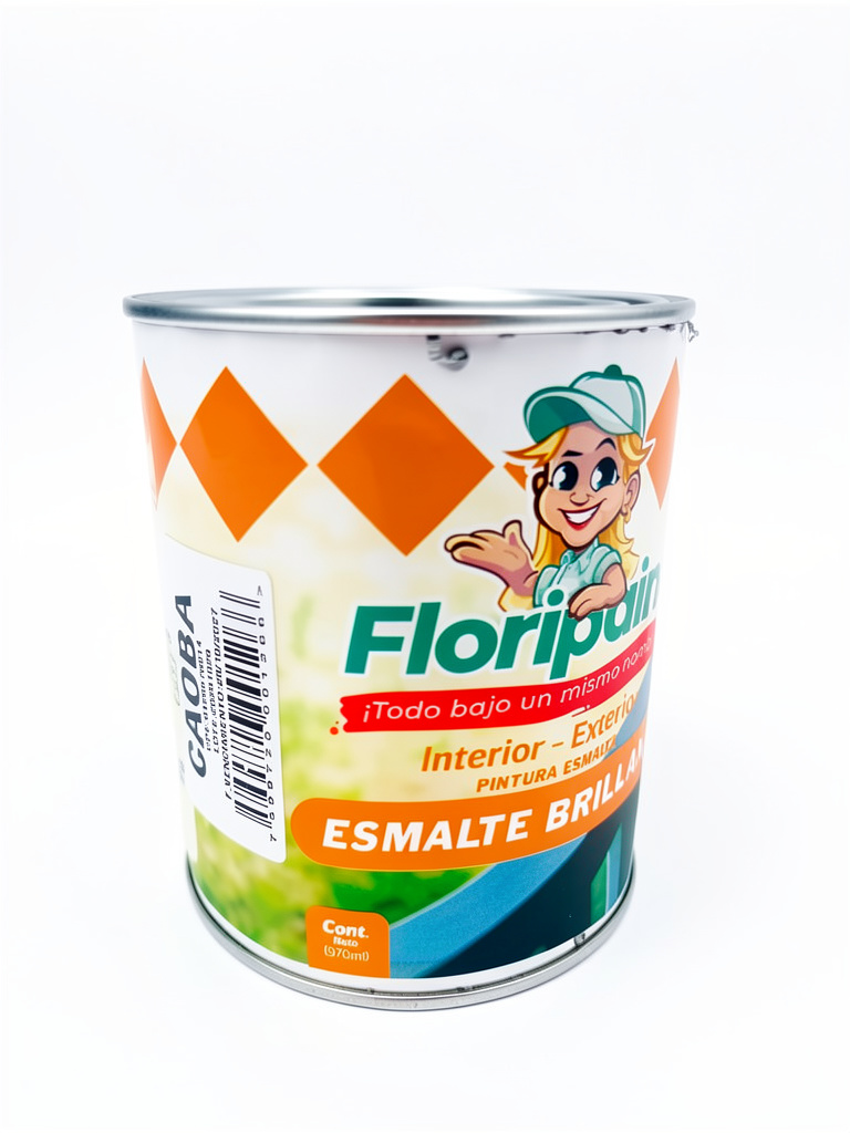 Caoba 1/4 Esmalte Brillante Galon Floripaint