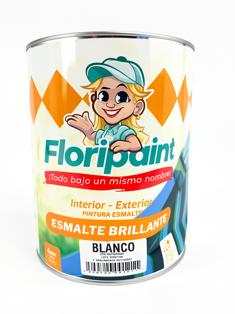 Blanco Esmalte Brillante Galon Floripaint