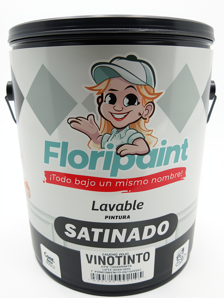 Vinotinto Satinado Clase B Galón Floripaint