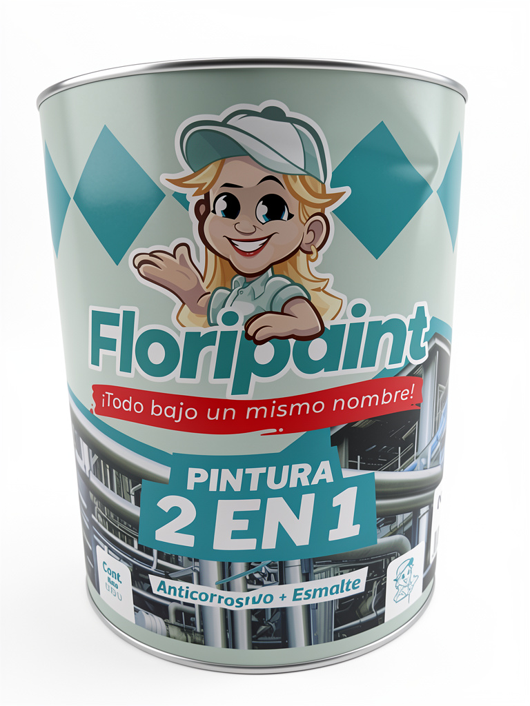 Negro 2 En 1 Galón FLORIPAINT