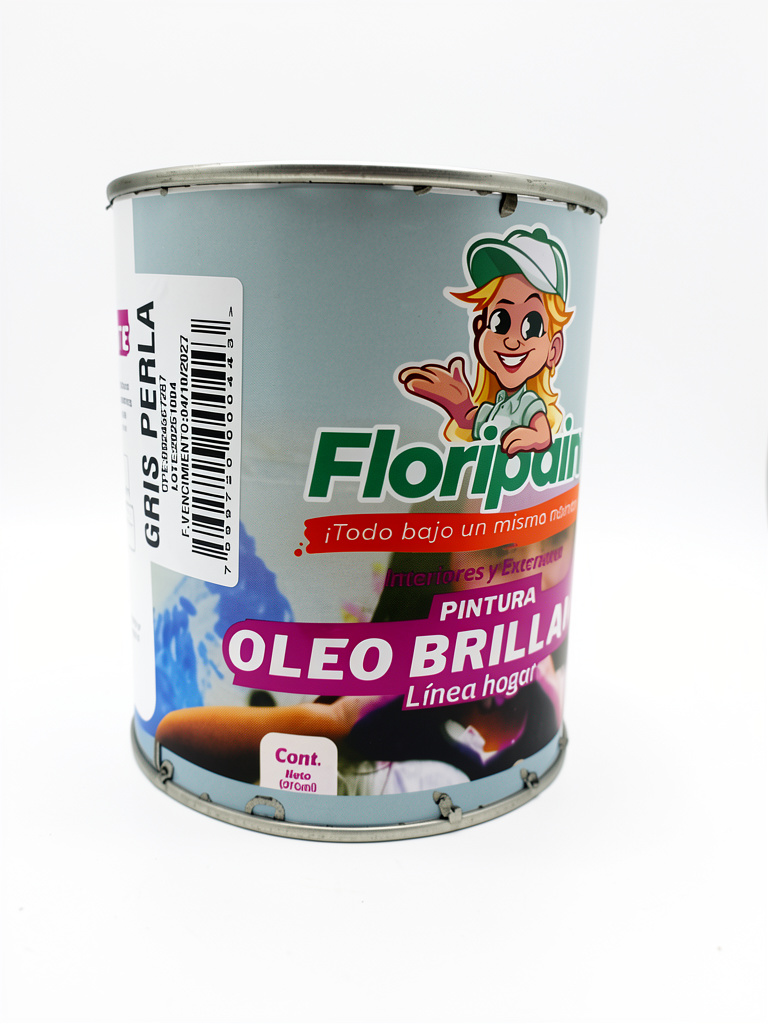 Gris Perla 1/4 Oleo Brillante Floripaint
