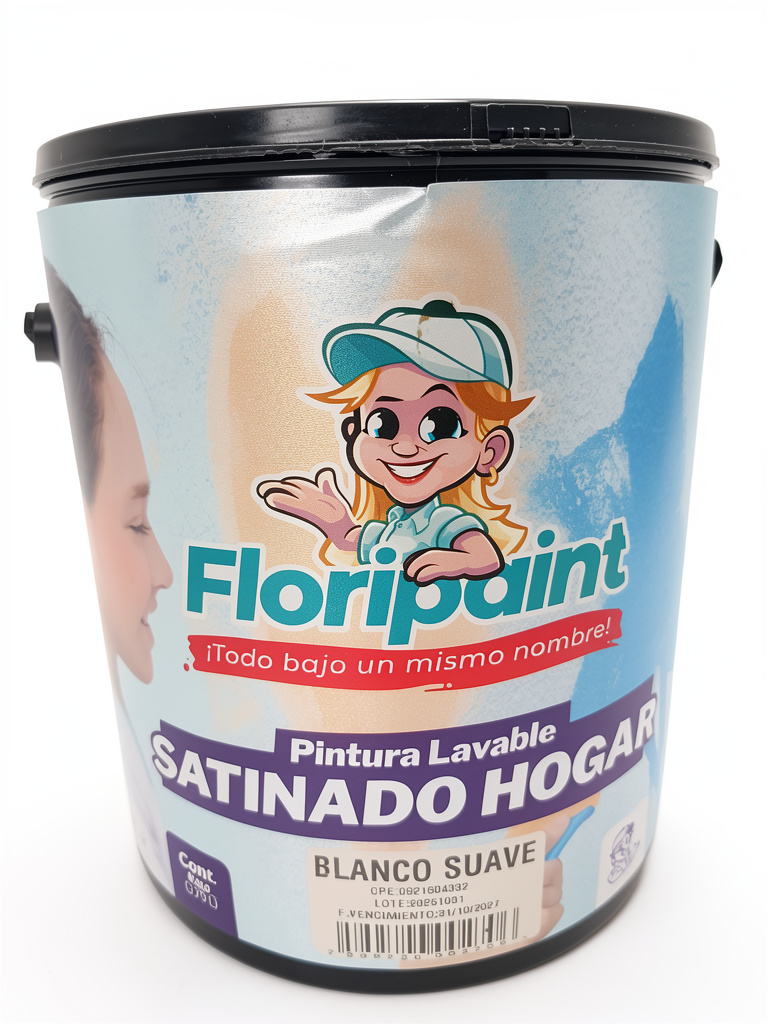 Blanco Suave Satinado Clase C Galón Floripaint