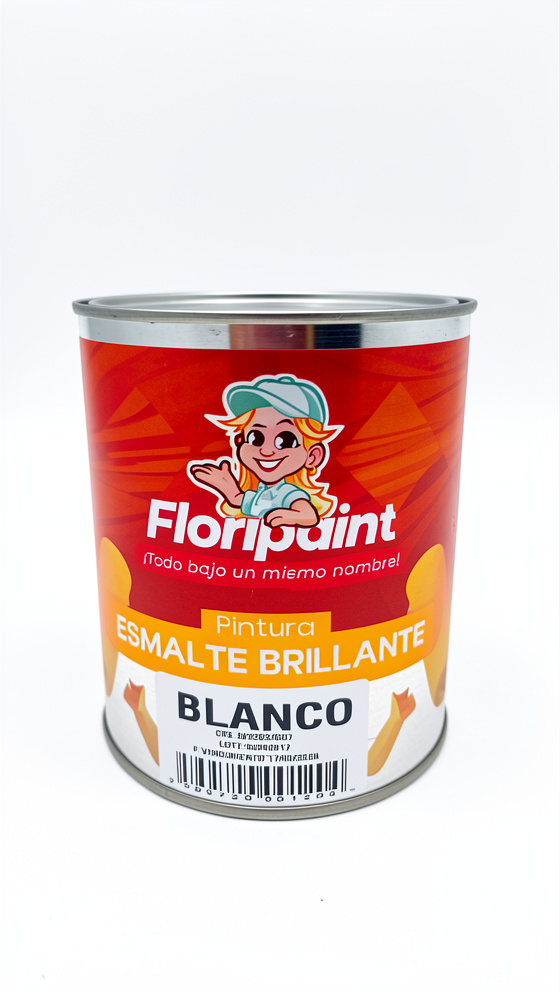 Blanco 1/4 Esmalte Brillante FLORIPAINT