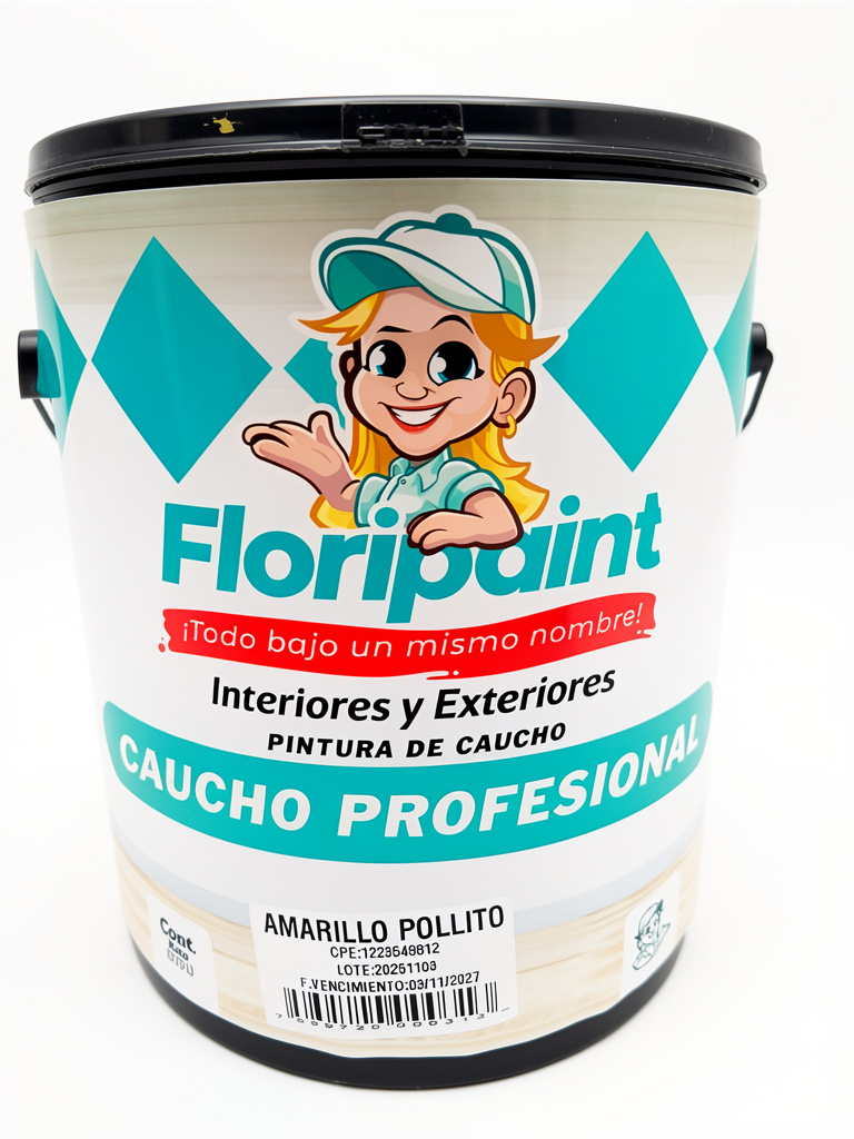 Amarillo Pollito Clase B Galón FLORIPAINT