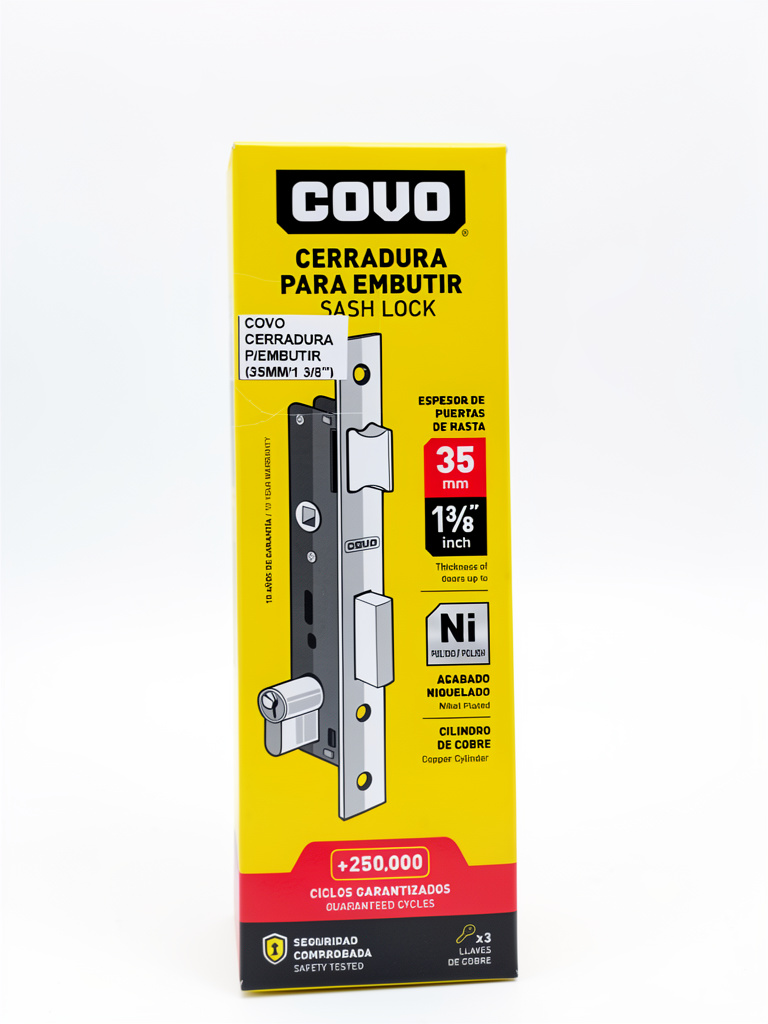Cerradura para Embutir 35MM 1 3/8" COVO