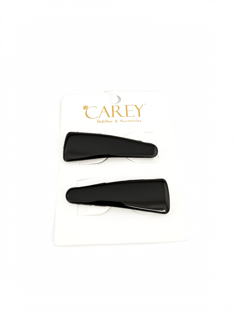 Hebilla tic tac negra carey