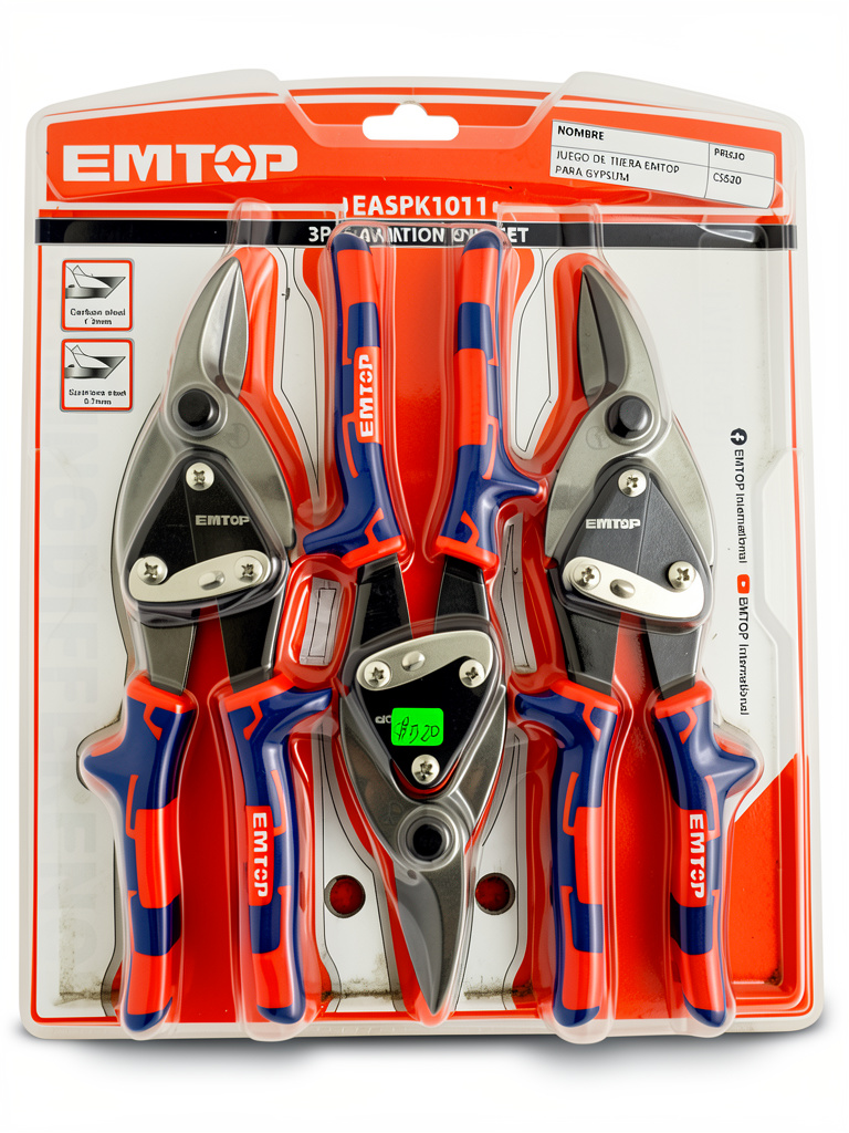 JUEGO DE TIJERA EMTOP PARA GYSUM