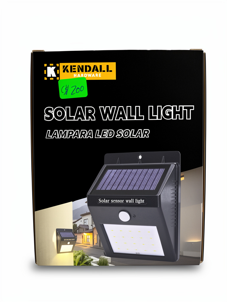 LAMPARA SOLAR DE EXTERIOR CON SENSOR DE MOVIMIENTO