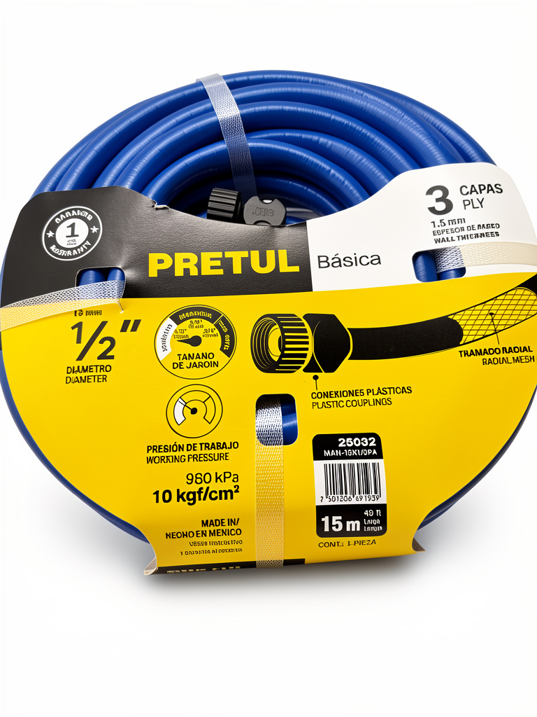 Pretul manguera azul 1/2" 15M