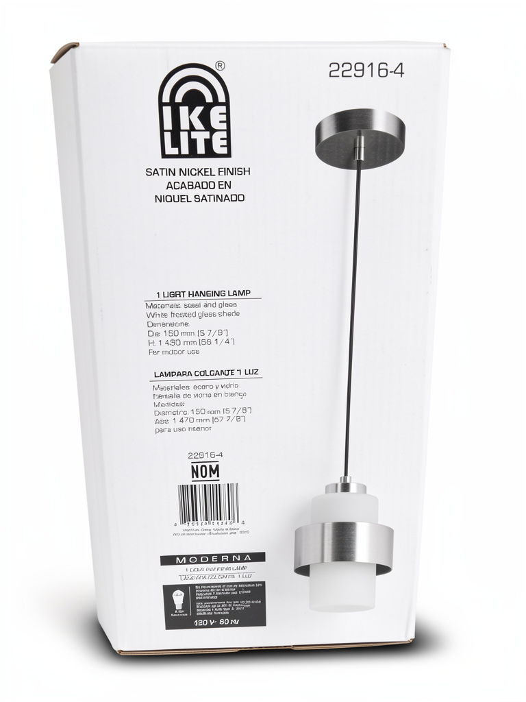 Ike Lite lámpara colgante níquel E27 40w