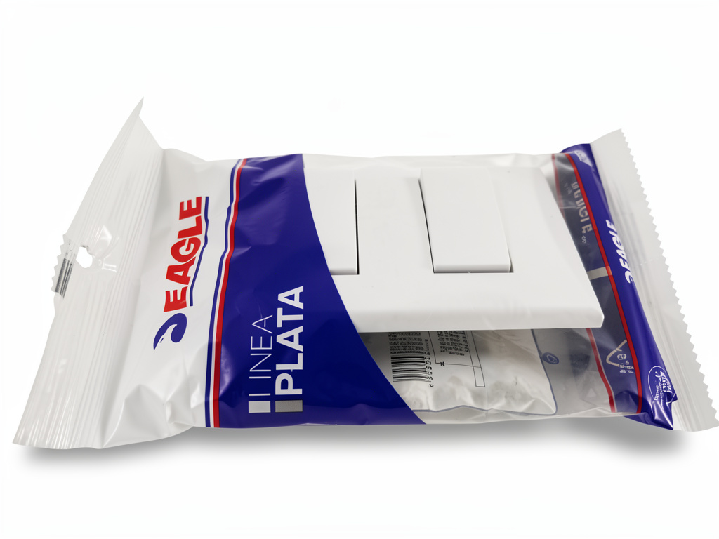 Interruptor plato doble Eagle blanco