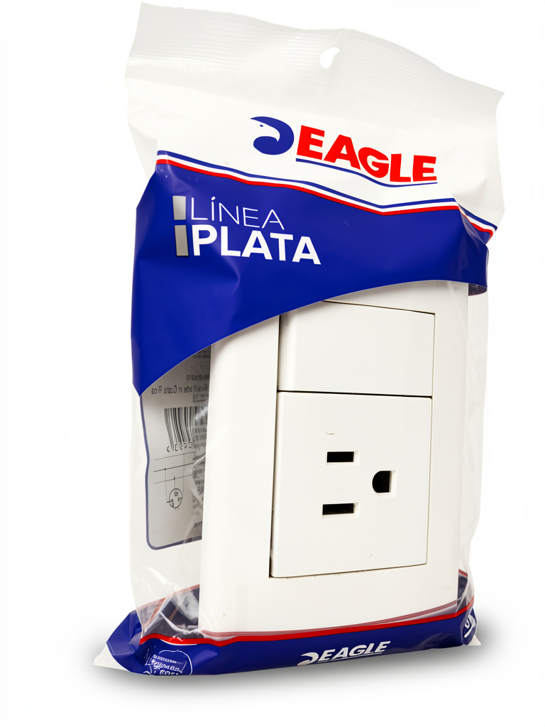 Interruptor y toma plato Eagle 15Amp