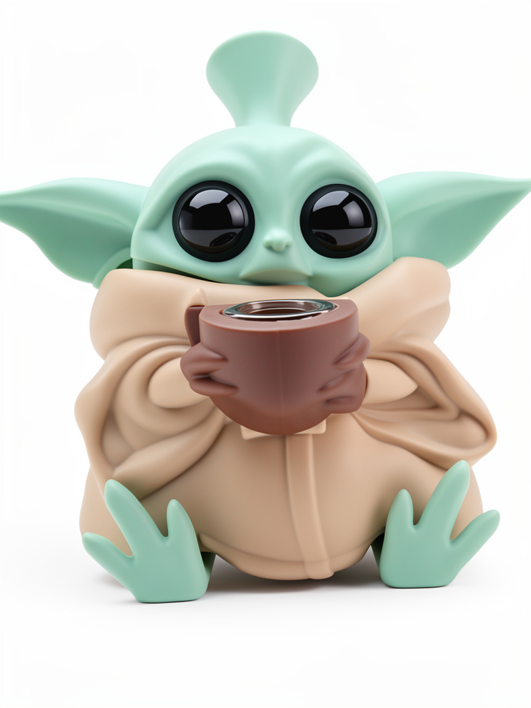 Bong acrílico bebe yoda