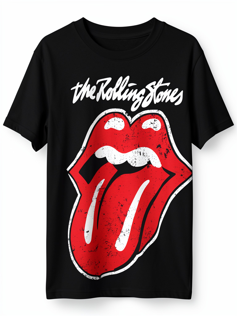 Camisetas Rolling Stone negra