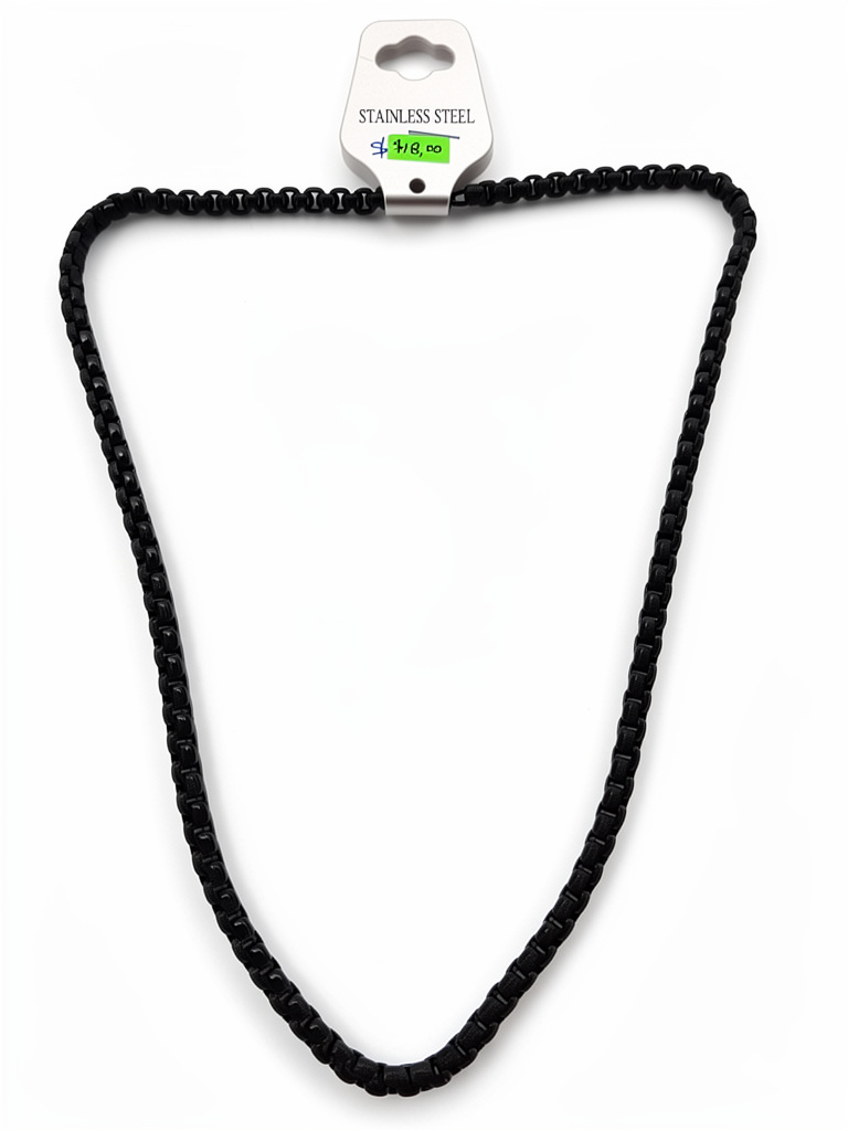 Cadena Acero Quirúrgico negra