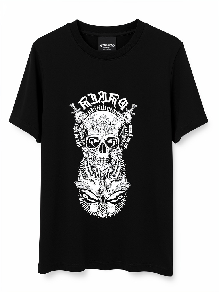 Camisetas Parka S negra parche incluido