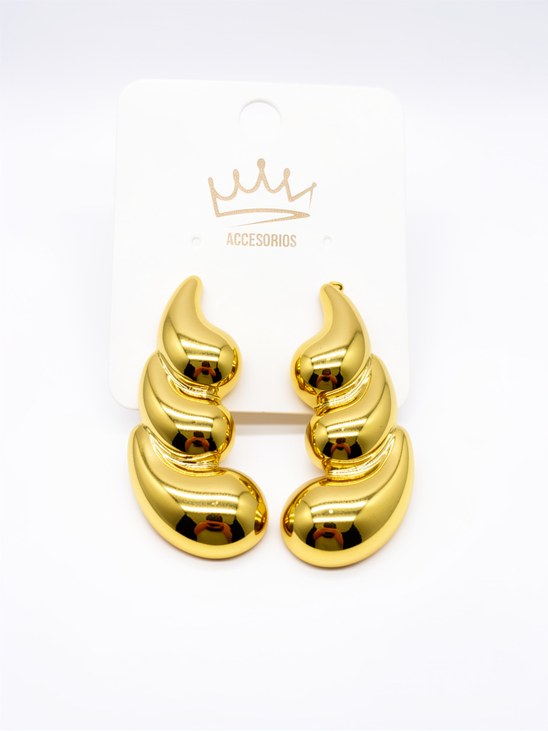 Aretes dorado unidades