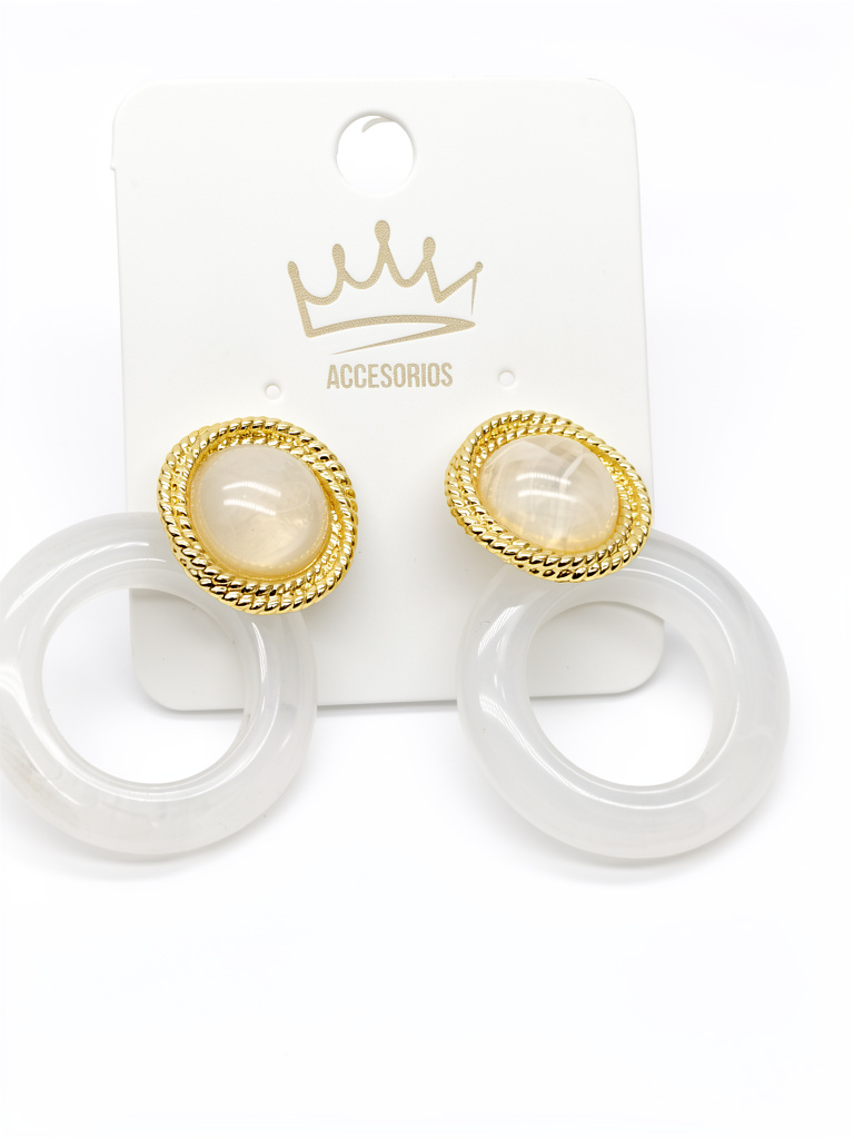 Aretes en resina
